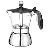 Fubdnefvo Mokka-Topf, Maschine auf dem Herd für 4 Tassen – Kaffeemaschine für kubanische Kaffee, Premium Mokk