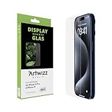 Artwizz SecondDisplay Schutzglas kompatibel für iPhone 15/15 Pro - HD Displayschutz aus Sicherheitsglas, 9H H