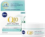 NIVEA Q10 Anti-Falten + Porenverfeinerung extra leichte Tagespflege (50 ml), straffende Tagescreme mit LSF 15, Gesichtspflege für Mischhaut mit Q10 und Algenextrak