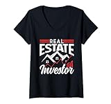 Immobilien Investor Immobilieninvestor Investieren Anleger T-Shirt mit V