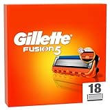 Gillette Fusion 5 Rasierklingen, 18 Ersatzklingen für Nassrasierer Herren mit 5-fach Klinge, Made in Germany