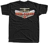 Men's Command & Conquer Red Alert V1 Video Game T-Shirt Black L