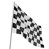 TRIXES große schwarz/weiß kariert Flagge Motorsport Formel 1 Kart fahren 150x90