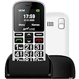 artfone CS188 Seniorenhandy ohne Vertrag mit Großtastenhandy Dual SIM Handy für ältere Menschen Big Button Handy mit Notruftaste Ladestation 1400mAh Akku 1,8 Zoll Farbdisplay