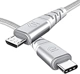 Ancable USB-C-auf-Micro-USB-Kabel, 3,5 m, Micro-USB-auf-USB-Typ-C-Kabel, unterstützt Laden und 480 Mbit/s Synchronisationsdaten, kompatibel mit MacBook, iMac Pro, Galaxy S8, S9, S10, Lenovo Yog