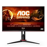 AOC Gaming 27G2 - 27 Zoll FHD Monitor, 144 Hz, 1ms (1920x1080, HDMI, DisplayPort, Free-Sync) schwarz/