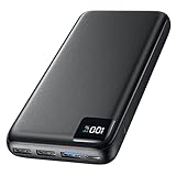 Power Bank 27000mAh Externer Akku - SOARAISE 22,5W Powerbank PD USB C Tragbares Ladegerät Akkupack mit 4 Ausgänge & LED Anzeige für Handy Tab