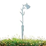 Generic 5 Stück Blumenstecker – Metall-Maiglöckchen-Gartenstecker, wiederverwendbare Metall-Blumen-Dekostecker für Garten, Rasen, Hof, H