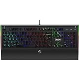 Speedlink Orios RGB Opto-Mechanical Gaming Keyboard - Opto-Mechanische Gaming Tastatur mit RGB-Beleuchtung, 9 Beleuchtungs-Modi, Red Switches, Anti-Ghosting, schw