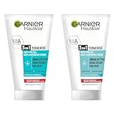 Garnier Hautklar 3 in 1 Gesichtsreinigung für unreine Haut, Reinigung, Peeling und Maske, Mit Salizylsäure und Tonerde, 1 x 150 ml (Packung mit 2)