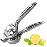 Manuelle Handpresse Zitronenpresse, Turimon Robuste Zitruspresse Manueller Limettenpresse/Metall Fruchtpresse zum Entsaften - Lemon Squeezer mit Gebogenem G