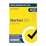 Norton 360 Deluxe 2022 | 5 Geräte | 1-Jahres-Abonnement mit Automatischer Verlängerung | Secure VPN und Passwort-Manager | PC/Mac/Android/iOS | Aktivierungscode in Originalverpackung