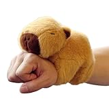 DAGESVGI 20 cm Capybara Slap Snap Armband Stofftier Puppe Plüschtiere Armband Geschenk Kinder Capybara H