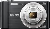 Sony DSC-W810 Digitalkamera (20,1 Megapixel, 6x optischer Zoom (12x digital), 6,8 cm (2,7 Zoll) LC-Display, 26mm Weitwinkelobjektiv, SteadyShot) schw