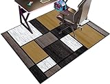 LYBH Trommelmatte Bürostuhlmatte, Gaming-Stuhlmatte für Hartholzböden, Schutzmatte, rutschfeste Bodenmatte, Bürostoff-Bodenschutzmatte für Hartböden-A||160x180