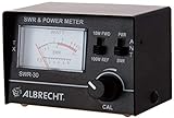 Albrecht SWR-30, PWR Power- Meter, Stehwellen- und Leistungsmessgerät zum Abstimmen von Funkantennen,