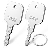 Schlüssel für TSA007 TSA002, Ancable 2 Stück TSA 007 002 Schlüssel Gepäckschlüssel, Master Key für TSA007/002 Kompatibel mit Gepäck Koffer Passwort Schlösser TSA S
