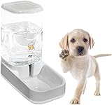 Marzuq Wasserspender für Haustiere Automatischer , Flasche ,Wasserspender für mittelgroße Katzen und Hunde 3,8