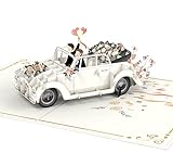 papercrush® Pop-Up Karte Hochzeitsauto Mann & Mann [NEU!] - 3D Hochzeitskarte für schwules Paar, Edle Glückwunschkarte zur Hochzeit von Männerpaar, Hochzeitsgeschenk oder Geldgeschenk für 2 M