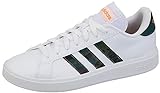 adidas Herren Grand Base Lifestyle Court Casual Sneaker, FTWR White/FTWR White/Screaming orange, 48 EU