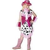 NET TOYS Cow Girl Kostüm Westernrock rosa L 158 cm Cowgirl Kostüm Kinderkostüm Cowgirl Westernkleid Western Rodeo Mädchenkostü