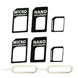 2 Stück 4 In 1 Nano SIM & Micro SIM Karten Adapter Set Für Smartphone, Handy & Tablet - Klicksicherung, 100% Passgenauigkeit, Nano Zu Micro, Nano Zu Standard, Mikro Zu S
