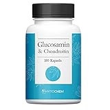 Phytochem Glucosamin und Chondroitin 180 Kapseln, hochdosiert, 2700 mg pro Tagesdosis, ohne Zusatzstoffe und laborgeprü