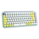 Logitech POP Keys Mechanische kabellose Tastatur mit anpassbaren Emoji-Tasten, Italienisches QWERTY-Layout - Grün/L