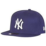 New Era New York Yankees Cap - MLB Basic - Purple/White Größentabelle: 7 1/2-60cm (XL)