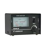 Albrecht SWR-20 Stehwellenmessgerät zum Abstimmen von Funkantennen, Frequenz 3,5 bis 50 MHz, Schwarz, 4410