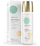 Cosphera - Retinol Performance Creme 50 ml - mit Hyaluronsäure - vegane Tages- und Nachtcreme hochdosiert für Gesicht, Hals, Augen - Anti-Falten Feuchtigkeitsbehandlung für Frauen und M