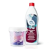 Wimex® Cali-mex Cali-mex – Reinigungsset für Badezimmer (1 kg) + Entkalker für WC (1 Liter)