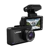 LAMAX T10 Dashcam 4K, GPS, 60 fps, Radarwarner für Auto (50 Länder), WiFi + Mobile App, 2,45“ Display, Auto Kamera mit 170° Weitwinkelobjektiv, Parküberwachung, G-Sensor, Magnethalterung