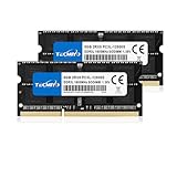 TECMIYO 8 GB Kit (2 x 4 GB) DDR3/DDR3L 8 GB Arbeitsspeicher RAM 1600 MHz PC3L-12800S SODIMM 1,35 V/1,5 V Laptop RAM PC Memory Schw