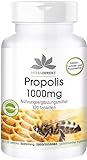 Propolis 1000mg - hochdosiert - 120 Tabletten - mit 3% Galangin | HERBADIREKT by Warnke V