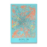 artboxONE Galerie-Print 30x20 cm Berliner Stadt hochwertiges Acrylglas auf Alu-Dibond Bild - Wandbild von Webw