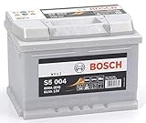 Bosch S5004 - Autobatterie - 61A/h - 600A - Blei-Säure-Technologie - für Fahrzeuge ohne Start-Stopp-Sy