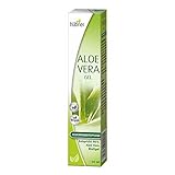 Aloe Vera Gel 50 ml / Hochwirksam, Feuchtigkeitsspender mit 98 % Aloe Vera Blatt-Gel mit Panthenol und Bisabolol zur Pflege und Reg