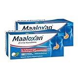 MAALOXAN 25 mVal Kautablette, Kautablette, 2 x 100 Stück, mit Algeldrat und Magnesiumhydroxid, bei Sodbrennen und säurebedingten Magenbeschw
