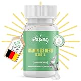 Vitabay - Vitamin D3 Depot 20.000 I.E. - 120 Vegane - Hochdosiert 20000 Vitamin D Tabletten - Vit D Kapseln Vit D3 20000
