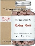 Neu: TheOrganical® Roter Reis 600 mg | 120 hochdosierte Kapseln | Hergestellt in Hamburg | Laborgeprüft | 100% Vegan | Ohne Zusätze | Roter Reis Kapseln Hochdosiert | 2,9 mg M