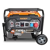 FUXTEC Stromerzeuger Benzin FX-SG7500T – 6,5kW Stromaggregat 230V & 400V Anschlüsse – 420ccm Stromgenerator Notstromaggreg