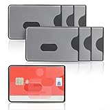 WallTrust RFID NFC Blocker Hartplastik Schutzhülle – Kartenschutzhülle für Kreditkarten Ausweis transp