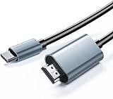 SUJAHHUJIQ USB C auf HDMI Kabel, Typ C auf HDMI Adapterkabel 4K 60Hz, USB 3.1 Typ-C auf HDMI Adapter für Home Office, Thunderbolt 3/4 kompatibel mit MacBook Pro/Air, Handy, Pad, Laptop, Comp