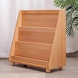 ZIHESY Prospektständer Literaturständer mit 3 Taschen, Holz Zeitschriftenhalter Platzsparend für Eingangsbereich Wohnzimmer Wartezimmer Kinderzimmer Bü