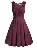 1950er Kleid Damen cocktailkleid ärmellos a Linie Kleid Vintage Kleid elegant Kleider CL645-10 L