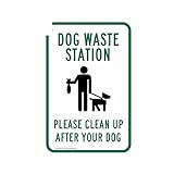 Clean Up After Your Dog Schild, selbstklebender Aufkleber, bitte nach Ihrem ab