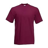 Fruit of the Loom - Classic T-Shirt 'Value Weight' XL,Burgundy