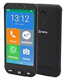 Olympia Neo Mini | Senioren Smartphone 5 Zoll Display | Notruftaste & Hörgerätekompatibel | Whatsapp & Mediteo vorinstalliert | Seniorenhandy ohne Vertrag | Extragroße Darstellung | Taschenlamp