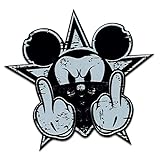 Finest-Folia Retro Vintage Aufkleber Sticker Old School Ace Kult Rockabilly (#21 Gangster Mouse)